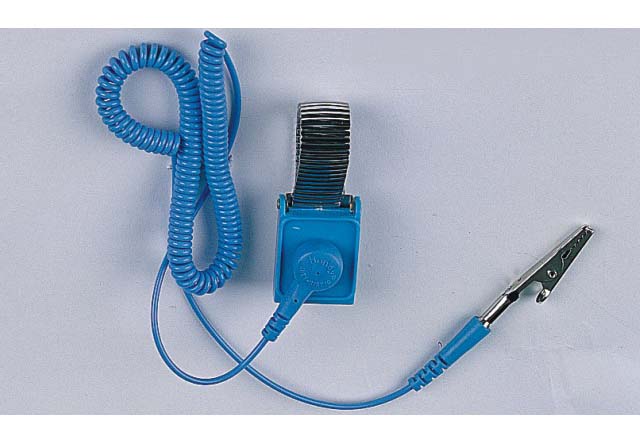 深藍色金屬有繩手腕帶